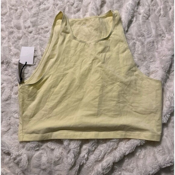 Tna Aritzia Chill Mission Tank Cropped Top Size xl lemonade Stretch - Picture 2 of 3